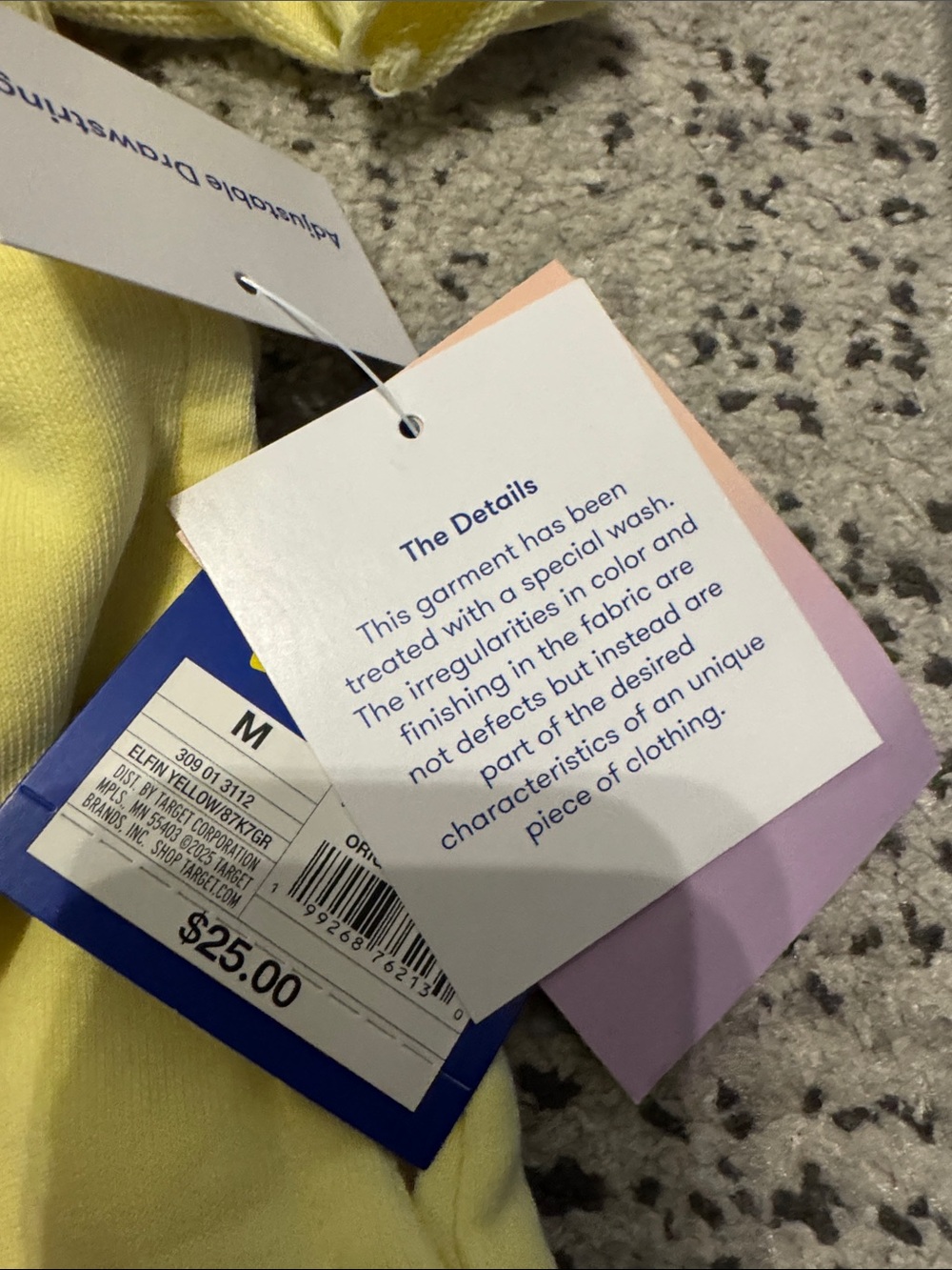 Women's French Terry Off-The-Shoulder SweatSet - JoyLab Elfin Yellow (M) - Picture 2 of 4